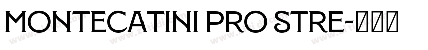 Montecatini Pro Stre字体转换
